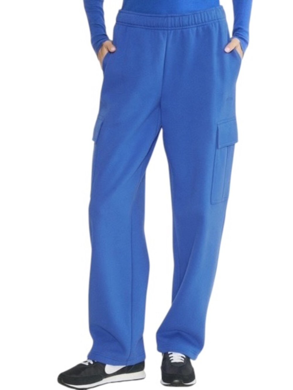 Aritzia Cozy Sweatfleece Mega Cargo Sweatpant Jazz Blue M